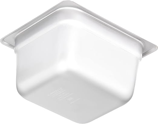 Carlisle FoodService Products DuraPan Food Pan 1/6 Size Stainless Steel Container for Storing and Serving Food in Commercial Kitchen 1.6 Qt 6 Count