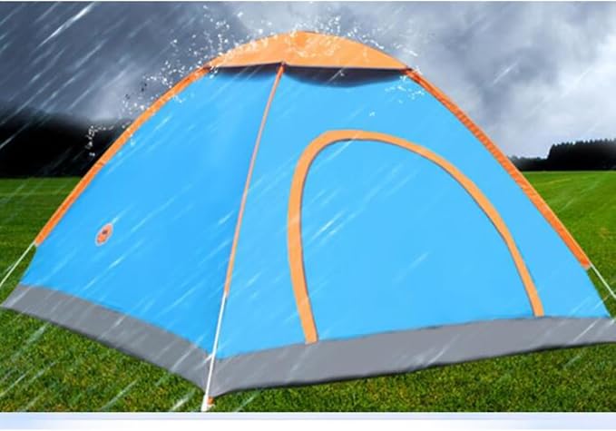 VICASKY Automatic Folding Tent for Persons Family Tent for Camping Beach Parties Lightweight Durable Easy Setup with Ground Nail Interior Light