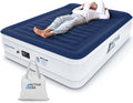 Active Era Luxury Queen High Air Mattress with Built in Pump and Raised Pillow - Elevated Double with Structured I-Beam Technology Height 22 Tall Air Bed Queen Size