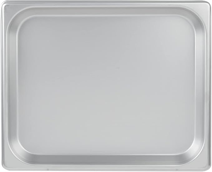 TrueCraftware-Half Size 1-1/4 Deep Stainless Steel Anti-Jamming Steam Table Pan 22 Gauge- Chafing Steam Food Pan Anti-Jam Steam Table Hotel Pan for Restaurant Family Events Personal Catering Use