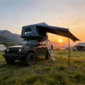 PlayDo Air Tents for Camping Rooftop Tent Easy Setup Inflatable Roof Tent Blow Up Car Top Tent for Pickup Truck SUV with Strip Light Ladder Air Mattress