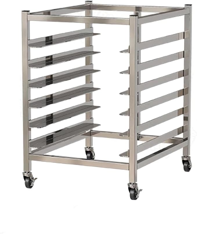 Quick Rack for Baking Pans6-Tier Rolling Baking Rack | Heavy-Duty Pan Storage Rack for Restaurants Bakeries &amp Food Service | Space-Saving Kitchen Organizer for Efficient Cooking