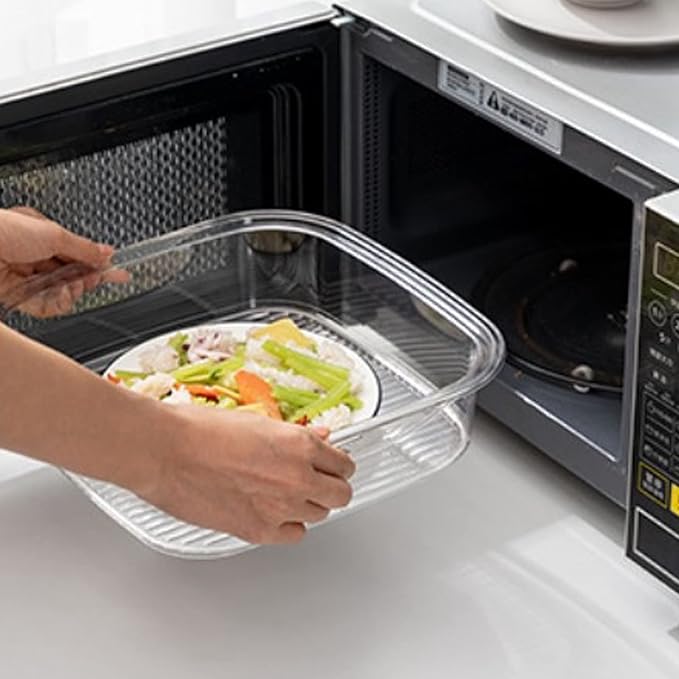 Jonlaki 4Pcs Set Multilayer Transparent Food Insulation Cover with Temperature Panel &amp