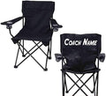 VictoryStore Custom Coach Chair- Team Gift - Custom Coach Gifts Camping Chair with Carry Bag Black