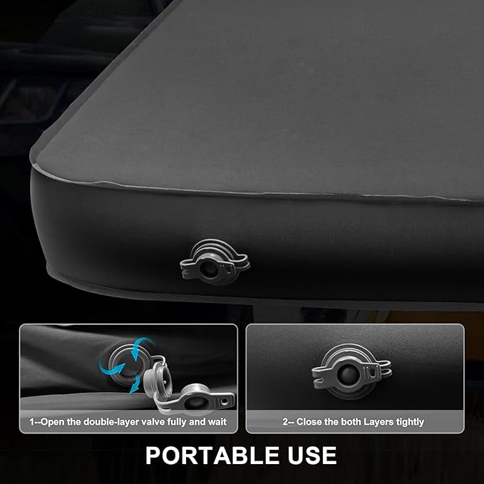 Air Mattress for Model Y and Juniper Rear Trunk Inflatable Bed for Model Y Juniper Inflatable Camping Mattress with OEM Style External Air Pump (2020-2025.03+)