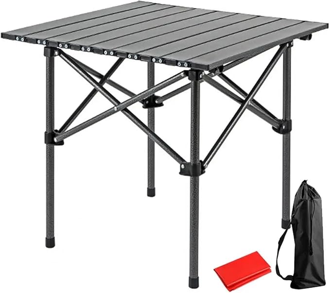 Computer Desk Portable Outdoor Table Portable Lightweight Folding Table for Camping Hiking Picnic BBQ Adjustable Height Heavy Duty Carbon