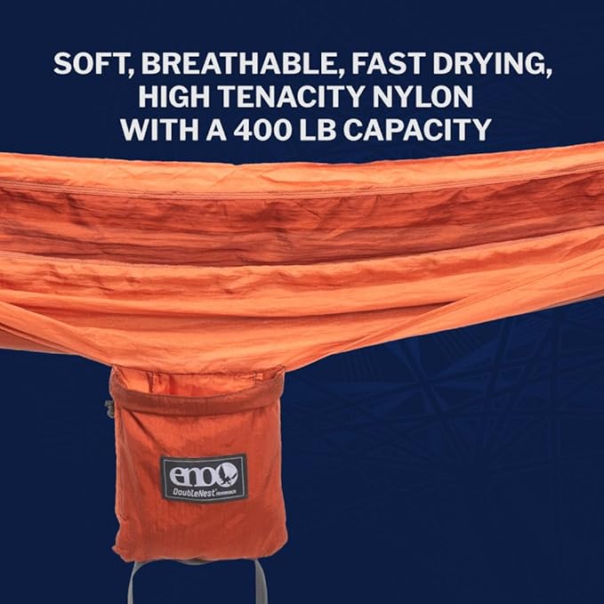 ENO Eagles Nest Outfitters DoubleNest Lightweight Camping Hammock 1 to 2 Person Special Edition Colors ATC
