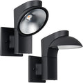 Outdoor Wall Lights 2 Packs 350-degree rotating lamp head Sconces Lights IP65 Waterproof Porch Sconces 10%-100% Dimmable 3000k 120-277V for garages balconies courtyards and entryways