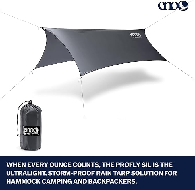 ENO Eagles Nest Outfitters SubLink Lightweight Shelter System with Hammock Straps Bug Net and Rain Tarp
