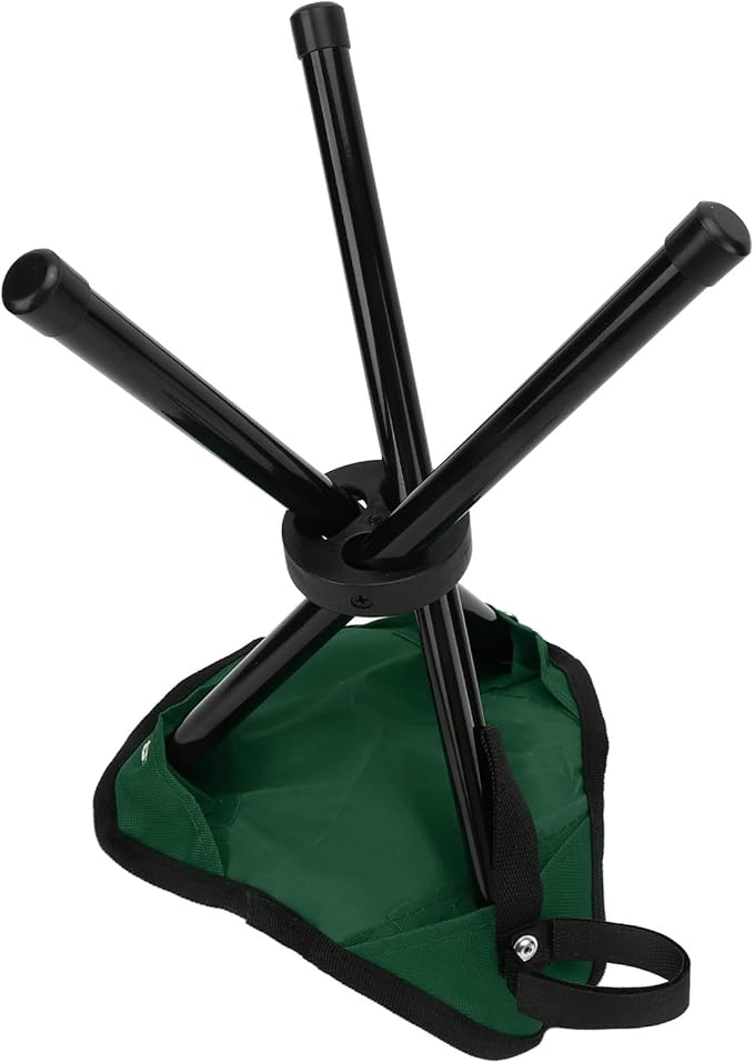Honio Camping Tripod Stool Tripod Seat Portable Lightweight 600D Oxford Fabric for Outdoor for Fishing (Green)