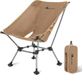 MOON LENCE Camping Chair Plus Upgraded Comfort &amp Size Still Compact and Lightweight Folding Portable Chair for Backpacking &amp Hiking 400Lbs Capacity Gen 3 Plus (Khaki)