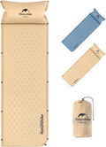 Naturehike Self-Inflating Sleeping Pad Ultralight Memory Foam Camping Pad with Pillow Fast Inflating Sleeping Pad for Camping Hiking with Storage Bag Single Yellow