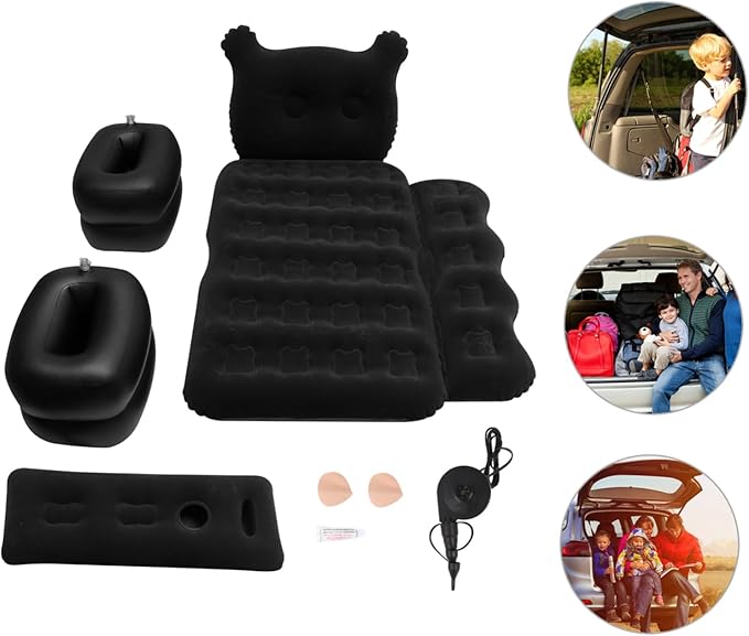 BESPORTBLE Practical SUV Inflatable Car Air Mattress Pillow Outdoor Sleeping Cushion Tent Bed Beach Mat