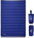 Double Camping Sleeping Pad Ultralight Waterproof Inflatable 2-Person Sleeping Mat with Inflation Bag Lightweight Portable Air Mattress for Outdoor Backpacking Hiking Car Traveling Tent (Navy)