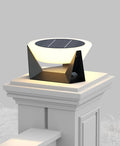 Solar Post Lights 11.02 Pillar Light Outdoor Waterproof 3000K Column Lights Solar Powered Lamp Post Lighting Modern Column Lamps Dusk to Dawn Lantern for Patio Fence Deck Garden Posts