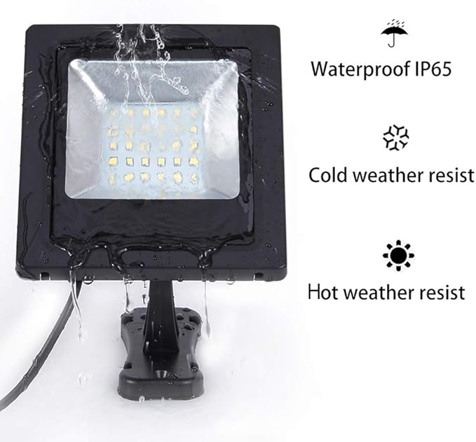 Solar Lights Outdoor Dusk to Dawn 4400mAh Solar Flood Lights Waterproof LED 3000K Spot Light for Yard Street Porch Outside Landscape Lighting Warm White