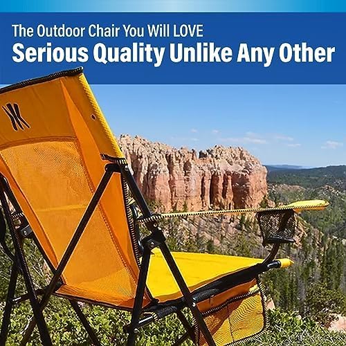 Kijaro Foldable Camping Chair Vik Black Polyester Mesh Steel Portable Durable Unisex