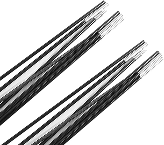 Tent Tarp Poles 3.96m Universal Fiberglass Replacement Tent Rods Adjustable Tent Poles Camping Awning Frame Kit Tent Poles Replacement for Outdoor Camping Support