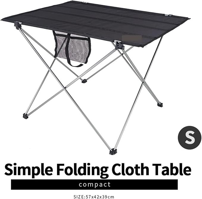 Outdoor Folding Table Super Lightweight Portable Picnic Aluminum Alloy Barbecue Water-Resistant Easy to Fold 88.2lbs Capacity