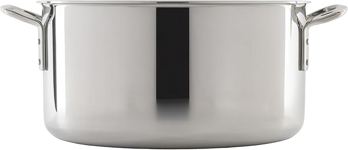 WINCO Tri-Ply Stock Pot 20-quart Silver