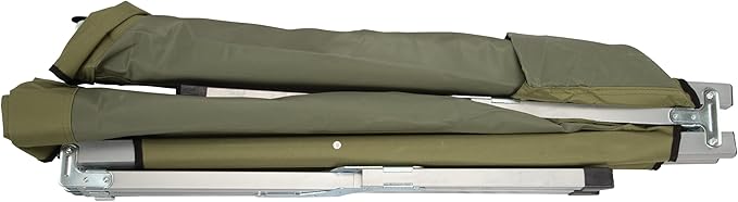 Trailblazer GI-Style Heavy Duty Folding Steel Cot | Sturdy Military-Style Camping Cot | Durable Steel Frame | Portable Foldable Design for Outdoor Adventures | Emergency Use | Survival &amp Prepper G