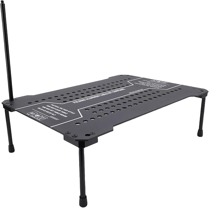 Portable IGT Barbecue Table Foldable IGT Camping Table Modular Outdoor BBQ Table with Removable Legs Light Holder for Outdoor Cooking Dining