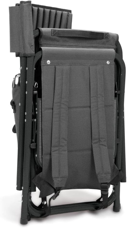 NCAA LSU Tigers Fusion Camping Chair with Side Table and Soft Cooler - Beach Chair for Adults - Lawn Chair