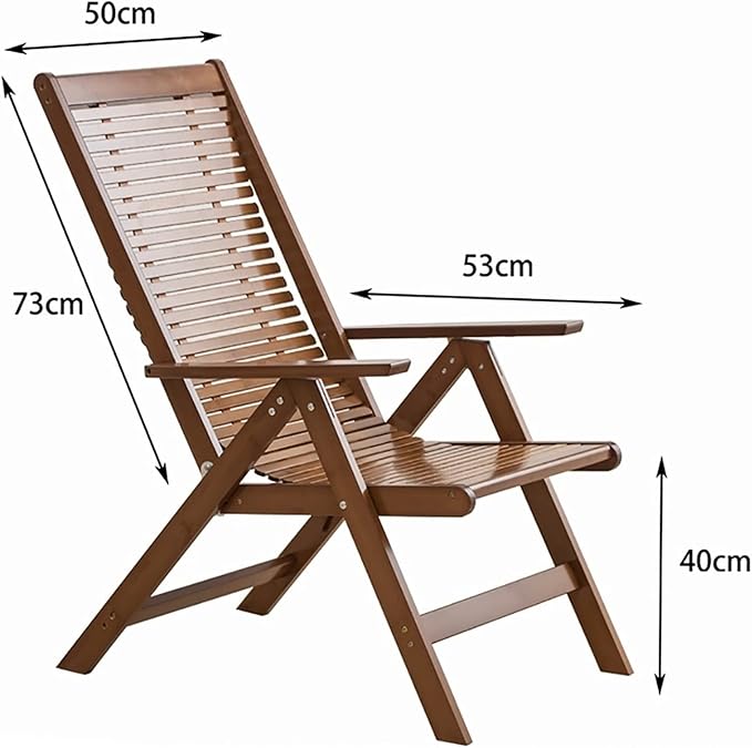 RecliningZero Gravity ChairWooden Beach ReclinerPortable Camping Foldable ChairsOutdoor Garden Patio Lawn Recliners-Multi-Level Adjustment to Easily Lie Down-ErgStyle-6