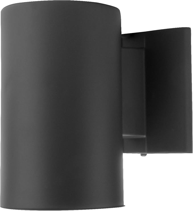 NICOR Lighting 7 inch Decorative Black Wall Mount Down Light (50101BK)
