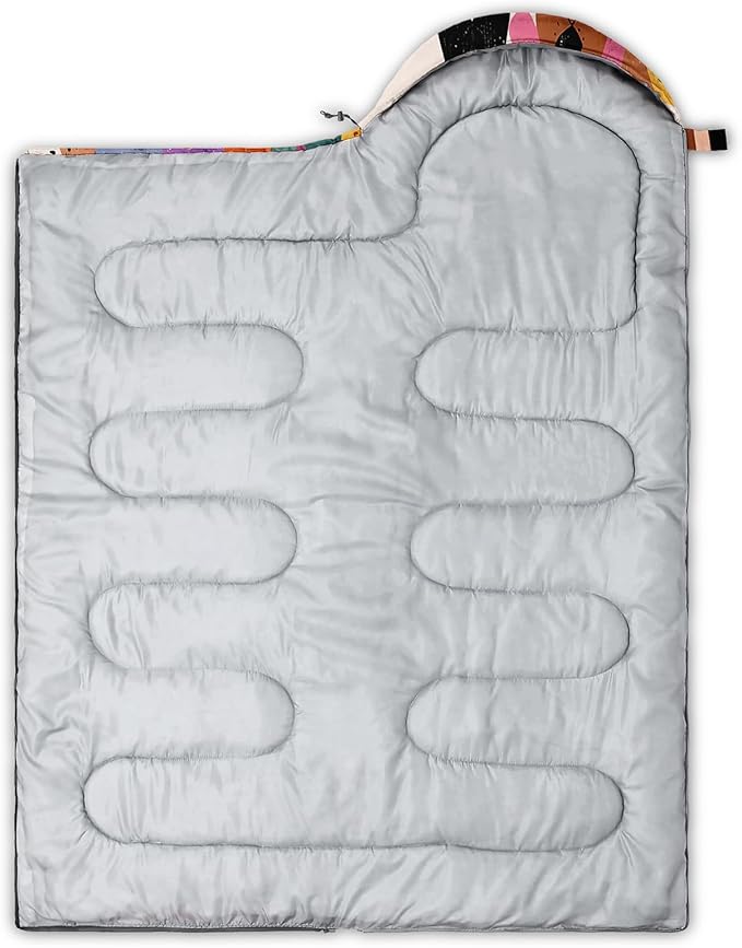 AILONEN Cartoon Camping Sleeping Bag for Boys Girls AdultsLightweight &amp Waterproof3 Season Warm &amp Cold WeatherPortablePrinted Sleeping BagTravelingCampingHiking