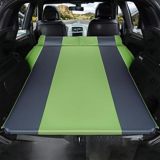Car bed for Jeep Wrangler JL Unlimited 4-Door 2018-2024 Outdoor Camping Travel Portable Sleeping Pad AdjustableWear Resistant(D-green)