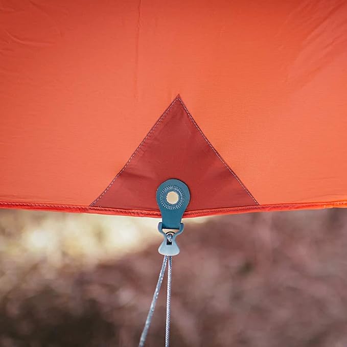 KAMMOK Kuhli: Ground-to-air Weatherproof Protection in The Backcountry. (A high Performance shelter Equipped to Adapt to Varied environments) Ember Orange