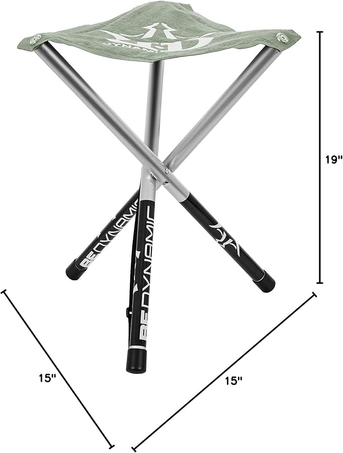 Dynamic Discs Folding Stool | Portable &amp Collapsible Stool for Disc Golf and More | Fits in Frisbee Golf Bags and Backpacks (Flint Gray)