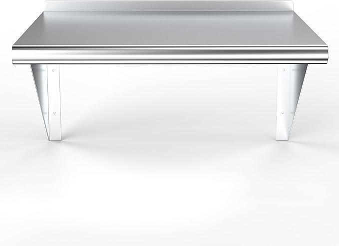 24 X 24 Stainless Steel Wall Shelf | Metal Shelving | Garage Laundry Storage Utility Room | Restaurant Commercial Kitchen | NSF