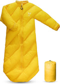 T40 Toddler Sleeping Bags Boys Girls |Ages 2-4| Puffy Kids Sleeping Bag Camping Sleepovers |up to 46 in| Lightweight Compact Comfort for Indoor Outdoor | Machine Washable (Yellow)