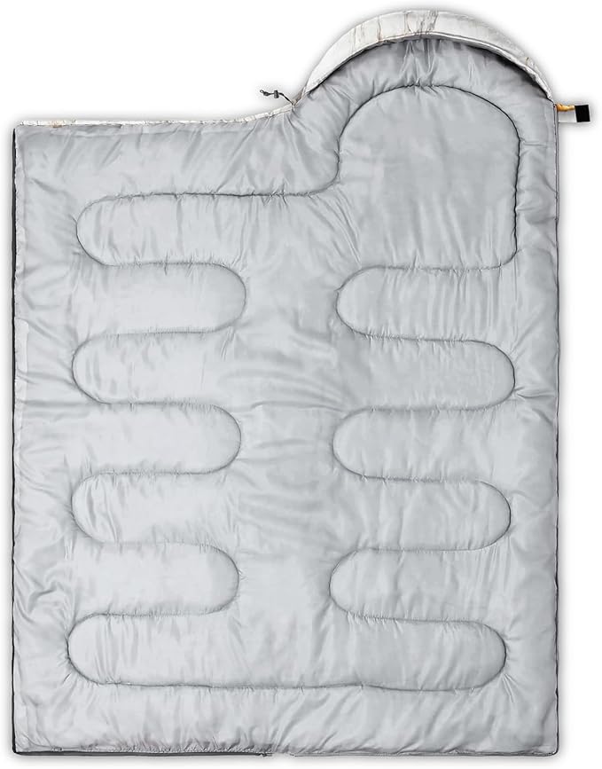 QOOMO Camping Sleeping Bags3 Season Warm &amp Cool WeatherLightweightWaterproof Sleeping Bags for Adults &amp KidsTravelingand OutdoorsCamping Gear Equipment