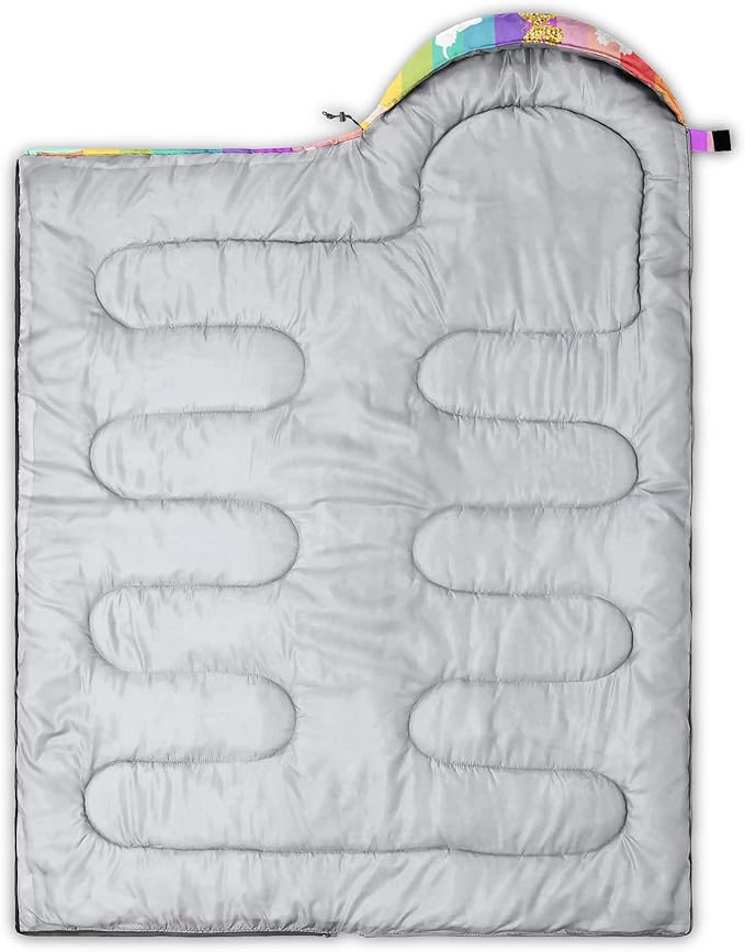 QOOMO Camping Sleeping Bags3 Season Warm &amp Cool WeatherLightweightWaterproof Sleeping Bags for Adults &amp KidsTravelingand OutdoorsCamping Gear Equipment