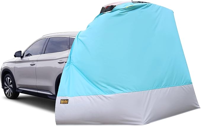 Hatchback Cabana with Magnets 30 Second Setup Privacy Car Tent Lightproof Changing Room for SUVs Vans &amp MPVs Turquoise &amp Blue