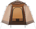 Tents for Camping 3/4 Person Portable Large Pop Up Tent Outdoor Camping Tent PU Weatherproof Tent with Easy 60 Second for Camping Festivals Backyard Sleepovers &amp More(Brown)