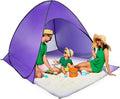 Beach Tent Pop Up Beach Tent Canopy Sun Shade Shelter Anti-UV Automatic Waterproof for 2-3 Person with Net Window Storage Bag Outdoor Camping Fishing Park Bea ch