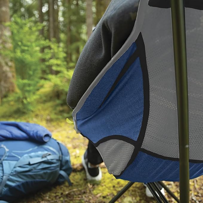 Cascade Mountain Tech - Cascade Ultralight High Back Camping Chair with Carry Bag for Outdoor Beach for Sports Events