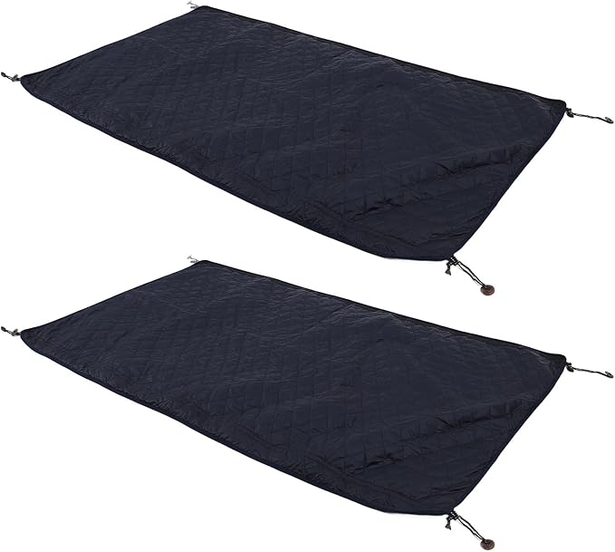 Camping Blanket 2 Pack | Tough Nylon &amp Polyester | Multifunctional Outdoor Blanket for Camping/Hiking/Indoor Use | Portable Travel Throw 31.5x55.1 Inch