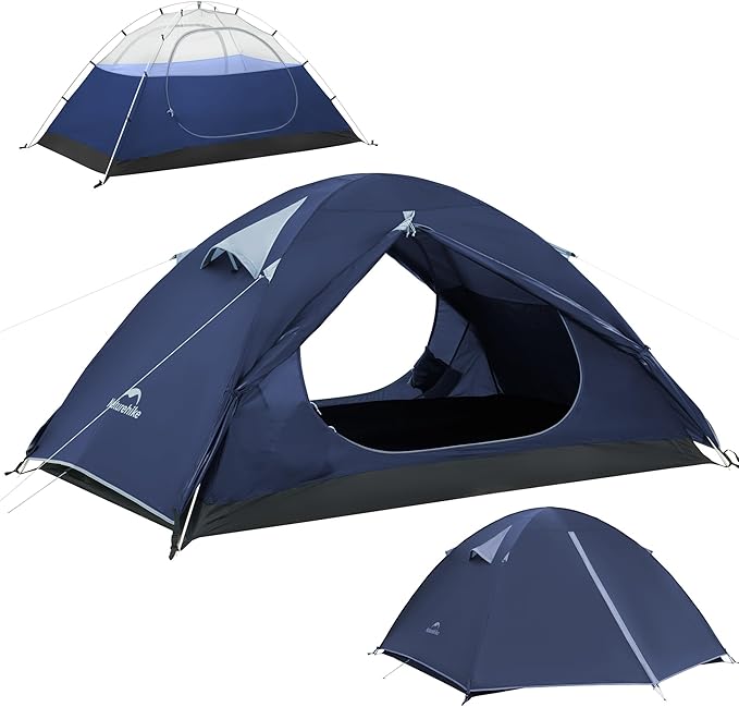Naturehike Bleik 2-3 Person Camping Tent Waterproof Double Layer Lightweight Backpacking Tents for Camping