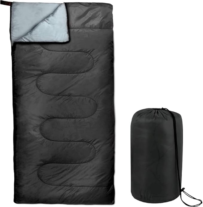 Bulk 10 Pack Envelope Sleeping Bags 4 Seasons Warm or Cold Lightweight Indoor Outdoor Sleeping Bags for Adults Backpacking Camping