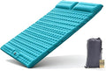 HI FINE CARE Inflatable Double Sleeping Pad for Camping 2 Person Air Mattress Self-Inflating Camp Pad Extra Thick &amp Lightweight Ultimate Comfort for Two Campers