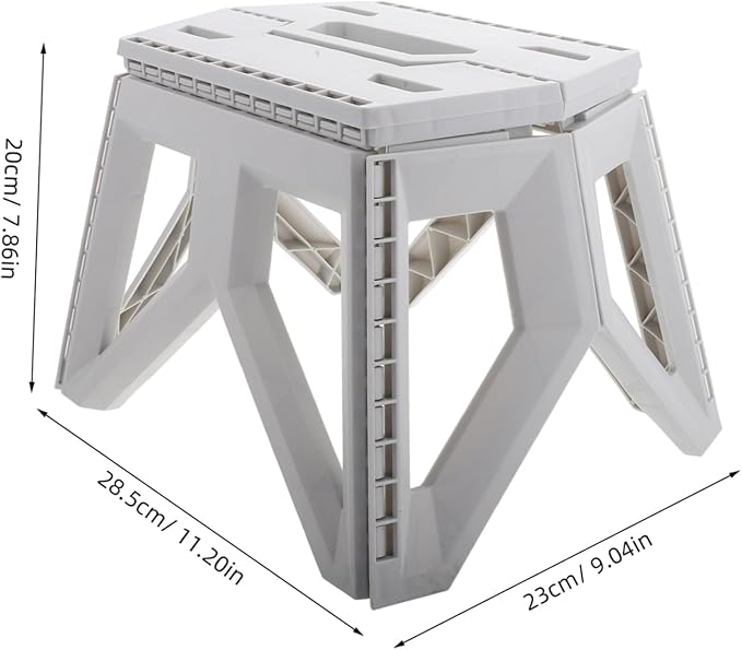 PRETYZOOM Outdoor Folding Stool Compact Camping Chair Portable Folding Seat Step Stool for Adults Boys and Girls