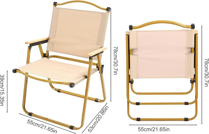 Folding Camping Chair Oxford Fabric Light 330lb Load Bearing Foldable Chair for Fishing Picnic Beach Foldable Design Thi Folding Camping ChairFoldable ChairCamping