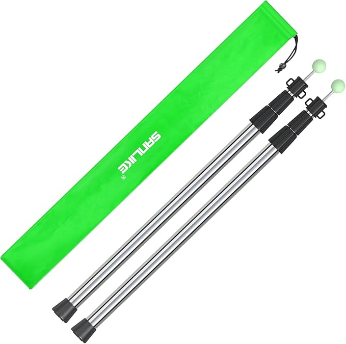 SANLIKE Stainless Steel Telescoping Tarp Poles 34-86.6 Heavy Duty Waterproof 22mm Thick 2.97 lbs for Canopy Awning Sun Shelter Backpacking Hiking Camping