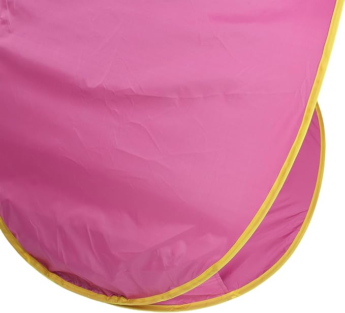 Pop Up Beach Tent Portable Sun Shelter with UPF50+ Protection and Built in Baby Pool Compact Foldable Beach Shade for Infant Outdoor Camping Beach Picnic (Pink)