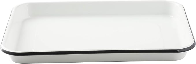 TableCraft 10347 White Enamel 1/4 Size Sheet Pan